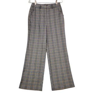 Forever 21 Straight Leg Dress Pants Size Medium Houndstooth Plaid Career Office